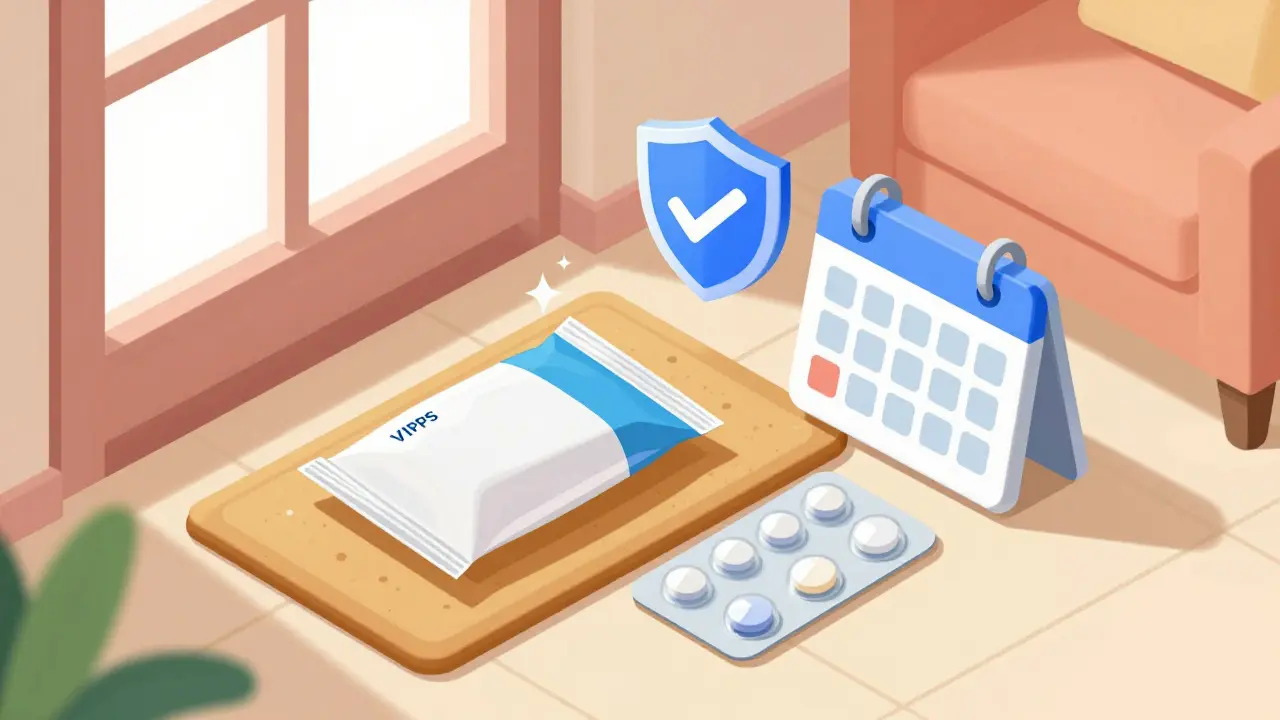 Isometric art showing safe delivery and proper antibiotic usage